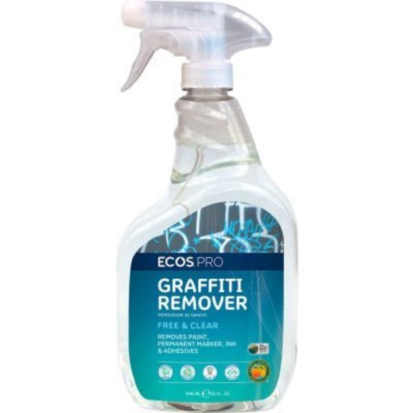 Earth Friendly Products ECOS Pro Graffiti Remover, 32 oz. Trigger Spray Bottle, 6 Bottles - PL9347/6